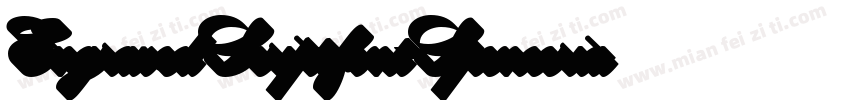 Engraved Script font Spencerian Scr字体转换
